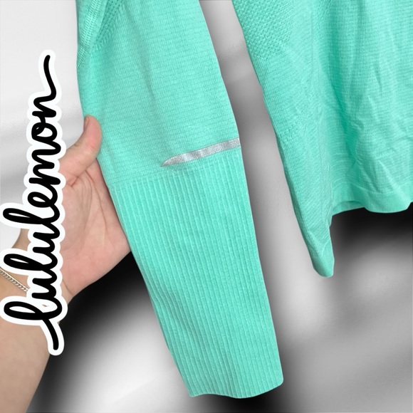 Lululemon Run: Swiftly Tech 1/2 Zip HMEN Heathered Menthol 78592 - Picture 2 of 6